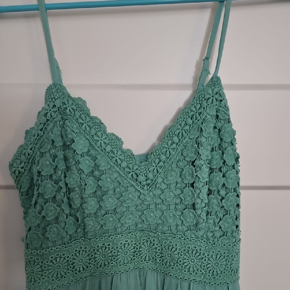 No Boundaries Teal High Low Dress - Picture 2 of 5
